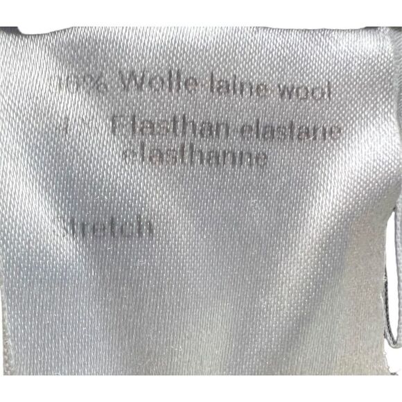 Akris Punto Black Cuffed Wool Flat Front Pant Size 12 - Picture 7 of 8